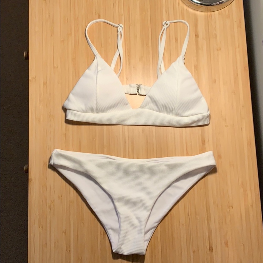 NWOT White Two-Piece Bikini